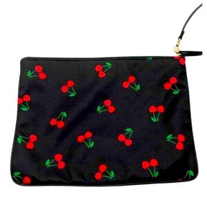 Kate Spade Black and Cherry Wristlet Pouch
